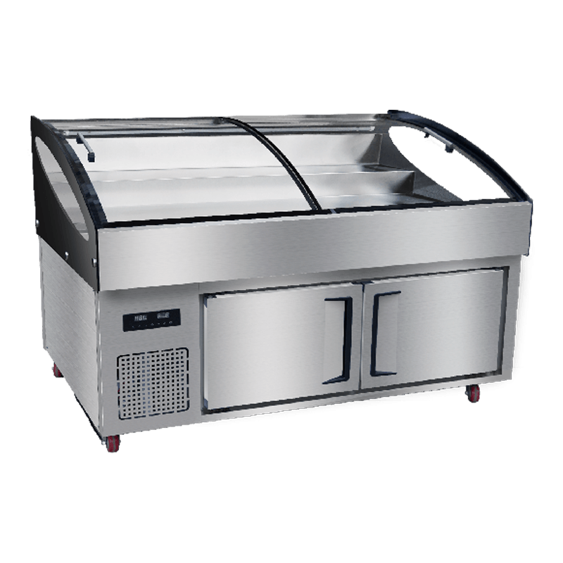 1,8 m 3-lags trinn i rustfritt stål isdisk Kjøkken Kjøleskap