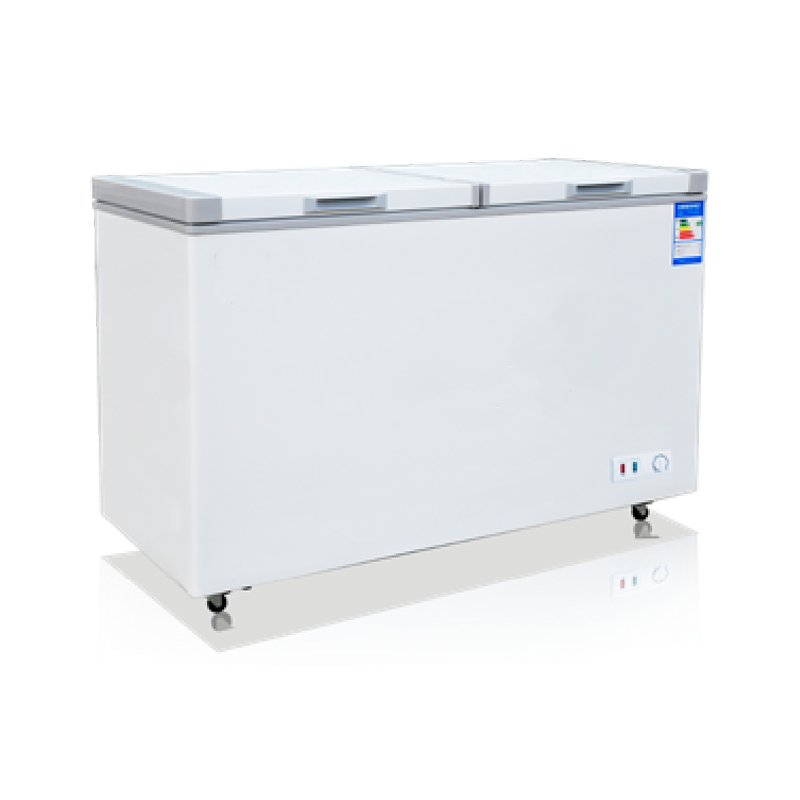 Topp-åpning flatbunnet kistefryser