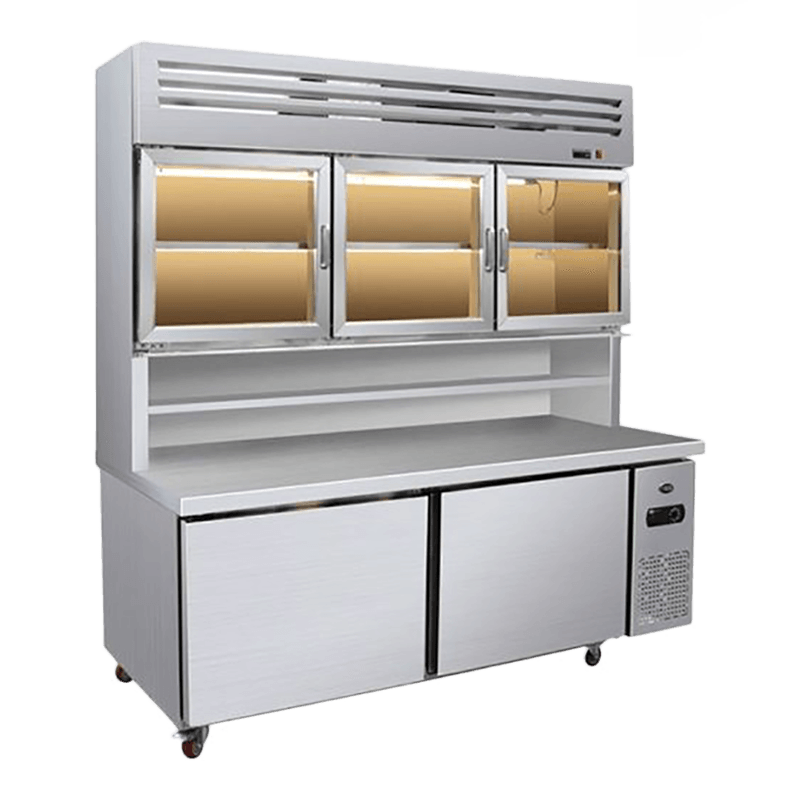 Flatbunnet kombinasjonskjøler med flere dekk