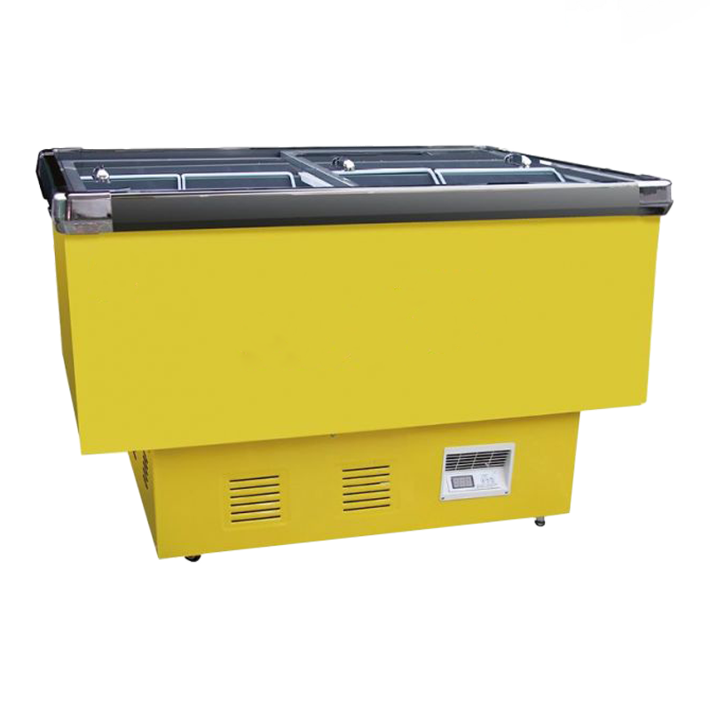 Flatbunnet kjølte øymontre