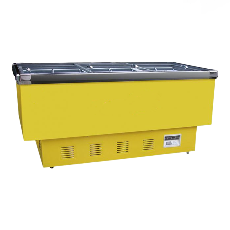 Flatbunnet kjølte øymontre Flatbunnet kjølte øymontre